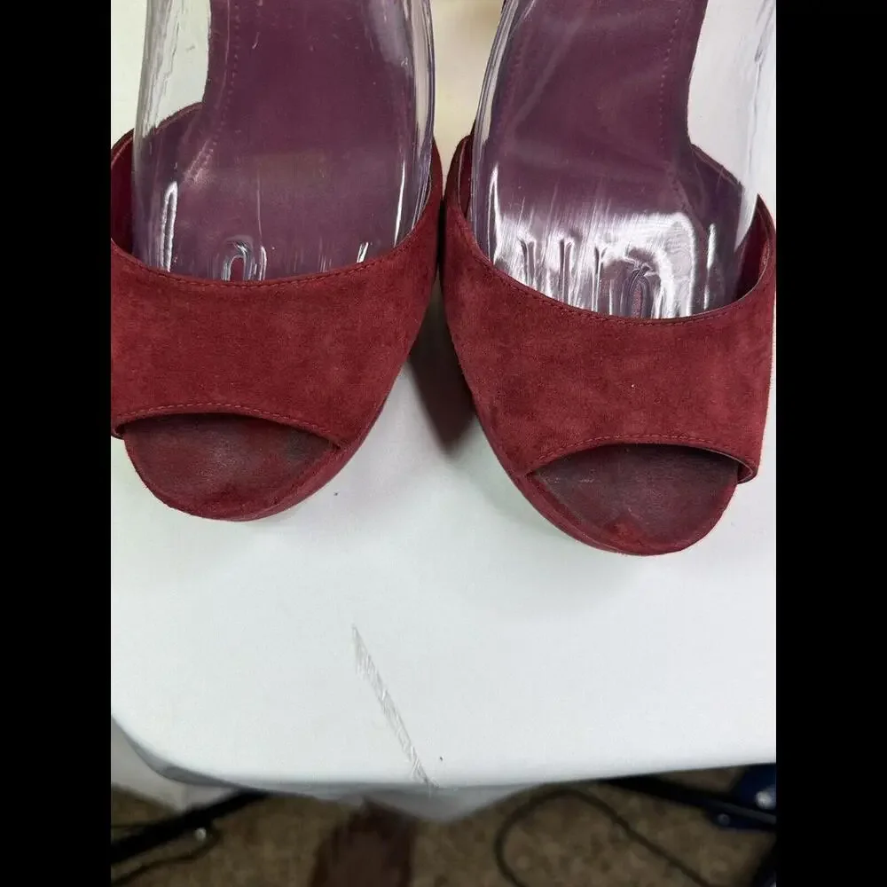 Michael Kors Red/Gold Platform Heels‎ Size 10m